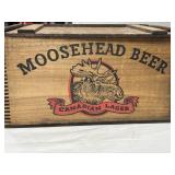 MOOSEHEAD BEER WOODEN BOX - 18' X 12' X 10'