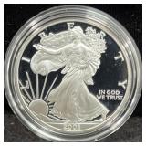 2003-W PROOF SILVER EAGLE W/BOX AND COA
