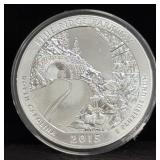 2014 ATB 5OZ SILVER BLUE RIDGE PARKWAY NC COIN