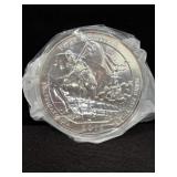 2014 ATB 5OZ SILVER FORT MOULTRIE SC COIN