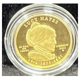 2011 "LUCY HAYES" FIRST SPOUSE GOLD PROOF COIN