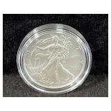 2020 UNC SILVER EAGLE - BOX AND COA