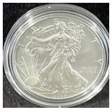 2015 UNC SILVER EAGLE - BOX AND COA