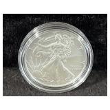2020 UNC SILVER EAGLE - BOX AND COA
