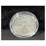 2020 UNC SILVER EAGLE - BOX AND COA