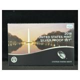 2018 UNITED STATES MINT SILVER PROOF SET