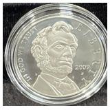 2009 ABRAHAM LINCOLN COMM. PROOF SILVER DOLLAR