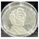 2009 ABRAHAM LINCOLN COMM. PROOF SILVER DOLLAR