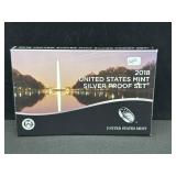 2018 U.S. MINT SILVER PROOF SET