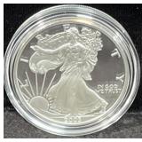 2003-W PROOF SILVER EAGLE W/BOX AND COA