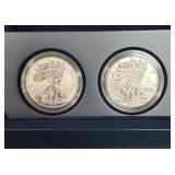 2013 AMERICAN EAGLE WEST POINT 2-COIN SILVER SET