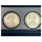 2013 AMERICAN EAGLE WEST POINT 2-COIN SILVER SET