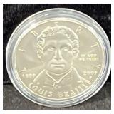 2009 LOUIS BRAILLE BICENTENNIAL UNC SILVER DOLLAR