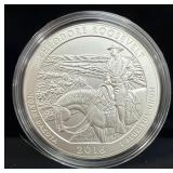 2016 5OZ SILVER UNCIRC. THEODORE ROOSEVELT ND COIN