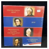 2010 U.S. MINT PRESIDENTIAL $1 UNCIRCULATED SET