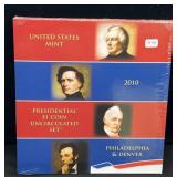 2010 U.S. MINT PRESIDENTIAL $1 UNCIRCULATED SET