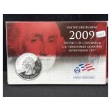 2009 D.C. & U.S. TERRITORIES QUARTERS SILVER PROOF