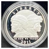 2011 U.S. ARMY COMM. PROOF SILVER DOLLAR