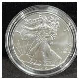 2019 UNC SILVER EAGLE - BOX AND COA