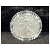 2019 UNC SILVER EAGLE - BOX AND COA