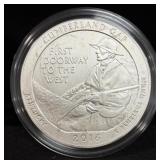 2016 5OZ SILVER CUMBERLAND GAP NATIONAL HIST. PARK