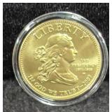 20071ST SPOUSE GOLD UNCIRC. JEFFERSONS LIBERTY