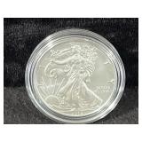 2015 UNC SILVER EAGLE - BOX AND COA
