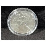 2015 UNC SILVER EAGLE - BOX AND COA