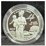 2018 PREAMBLE TO THE DOI PLATINUM PROOF COIN