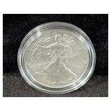 2017 UNC SILVER EAGLE - BOX AND COA