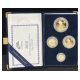 2010 AMERICAN EAGLE GOLD PROOF 4 COIN SET