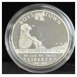 2017 BOYS TOWN CENT. COMM. PROOF SILVER DOLLAR