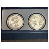 2013 AMERICAN EAGLE WEST POINT 2-COIN SILVER SET