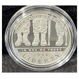 2010 AM. VETS. DISABLE FOR LIFE PROOF SILVER