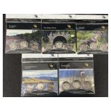 (5) AMERICA THE BEAUTIFUL QUARTERS - 3 COIN SETS