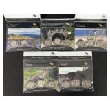 (5) AMERICA THE BEAUTIFUL QUARTERS - 3 COIN SETS