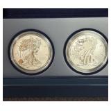 2013 AMERICAN EAGLE WEST POINT 2-COIN SILVER SET