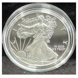 2015-W PROOF SILVER EAGLE - BOX AND COA