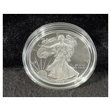 2017-W PROOF SILVER EAGLE - BOX AND COA