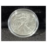 2012 UNC SILVER EAGLE - BOX AND COA