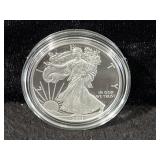 2011-W PROOF SILVER EAGLE - BOX AND COA