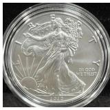 2020 UNC SILVER EAGLE - BOX AND COA
