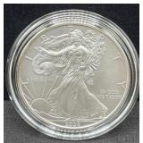 2008 UNC SILVER EAGLE - BOX AND COA