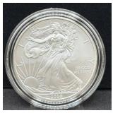 2008 UNC SILVER EAGLE - BOX AND COA