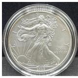2008 UNC SILVER EAGLE - BOX AND COA