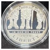 2010 AM. VETS. DISABLE FOR LIFE PROOF SILVER