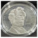 2009 ABRAHAM LINCOLN COMM. PROOF SILVER DOLLAR