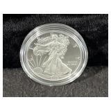 2015-W PROOF SILVER EAGLE - BOX AND COA