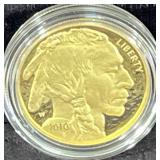 2010 AMERICAN BUFFALO 1 OZ GOLD PROOF COIN
