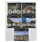 (5) AMERICA THE BEAUTIFUL 3-QUARTERS SET -